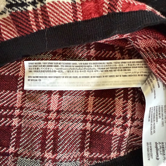 Mickey Mouse Disney World Plaid Spirit Jersey Sweater Christmas Medium‎ - Picture 8 of 12